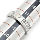 ハリーウィンストン Harry Winston トラフィック アクセント バンドリング WBDPPCBZS10 プラチナシルバー Pt950 ダイヤモンド リング 指輪 ダイヤモンド プラチナ パヴェダイヤ 16石 18号