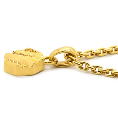 ルイヴィトン LOUIS VUITTON オクタゴン ネックレス イエローゴールド K18YG ネックレス LOUIS VUITTON Au750 18K 18金 8角形 リンクチェーン