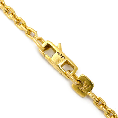 ルイヴィトン LOUIS VUITTON オクタゴン ネックレス イエローゴールド K18YG ネックレス LOUIS VUITTON Au750 18K 18金 8角形 リンクチェーン