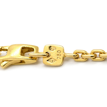 ルイヴィトン LOUIS VUITTON オクタゴン ネックレス イエローゴールド K18YG ネックレス LOUIS VUITTON Au750 18K 18金 8角形 リンクチェーン