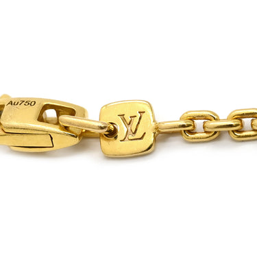 ルイヴィトン LOUIS VUITTON オクタゴン ネックレス イエローゴールド K18YG ネックレス LOUIS VUITTON Au750 18K 18金 8角形 リンクチェーン