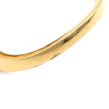 TASAKI TASAKI V字デザイン ツイストリング パールホワイト×イエローゴールド K18YG パール リング 指輪 真珠 6Pパール Au 750 K18YG 10.5号