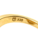 TASAKI TASAKI V字デザイン ツイストリング パールホワイト×イエローゴールド K18YG パール リング 指輪 真珠 6Pパール Au 750 K18YG 10.5号