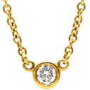 ティファニー Tiffany & Co バイザヤード シングルダイヤモンド ペンダント イエローゴールド K18YG ダイヤモンド ネックレス T&Co. 1P 1石 1粒 エルサペレッティ
