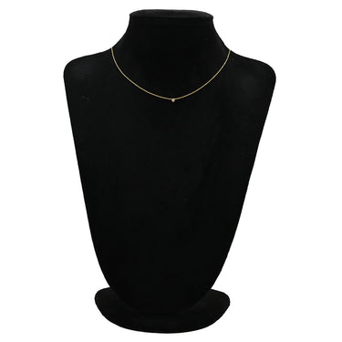 ティファニー Tiffany & Co バイザヤード シングルダイヤモンド ペンダント イエローゴールド K18YG ダイヤモンド ネックレス T&Co. 1P 1石 1粒 エルサペレッティ