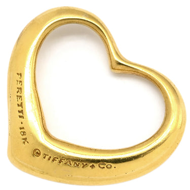 ティファニー Tiffany & Co オープンハート イエローゴールド K18YG ペンダントトップ エルサペレッティ ネックレストップ 18K 750 YG