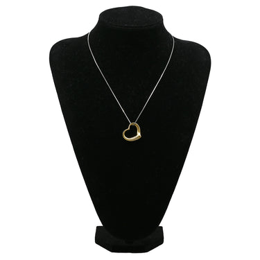 ティファニー Tiffany & Co オープンハート イエローゴールド K18YG ペンダントトップ エルサペレッティ ネックレストップ 18K 750 YG