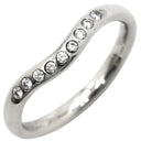 ティファニー Tiffany & Co カーブリング ダイヤ プラチナシルバー Pt950 ダイヤモンド リング 指輪 PT ダイヤモンド V エルサペレッティ 6号