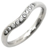 ティファニー Tiffany & Co カーブリング ダイヤ プラチナシルバー Pt950 ダイヤモンド リング 指輪 PT ダイヤモンド V エルサペレッティ 6号