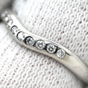 ティファニー Tiffany & Co カーブリング ダイヤ プラチナシルバー Pt950 ダイヤモンド リング 指輪 PT ダイヤモンド V エルサペレッティ 6号