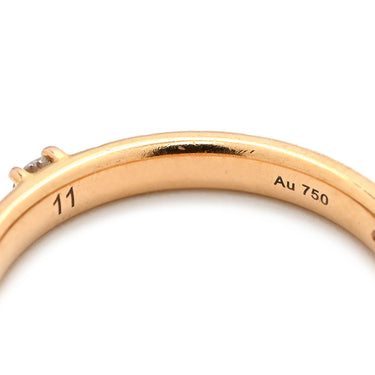 グッチ GUCCI ディアマンティッシマ リング ダイヤ ピンクゴールド K18PG ダイヤモンド #11 リング 指輪 Au750 ディアマンテ 1P 1粒 10号