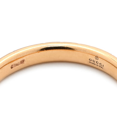 グッチ GUCCI ディアマンティッシマ リング ダイヤ ピンクゴールド K18PG ダイヤモンド #11 リング 指輪 Au750 ディアマンテ 1P 1粒 10号