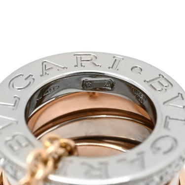 ブルガリ BVLGARI ビーゼロワン パーフェクト ミステイク ダイヤ ピンクゴールドXホワイトゴールド K18PG K18WG ダイヤモンド ネックレス B-zero1 18K 750PG WG