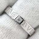 ブルガリ BVLGARI ブルガリブルガリ ダブルロゴ AN853348 ホワイトゴールド K18WG ダイヤモンド リング 指輪 18K 750AU 1Pダイヤモンド 11.5号