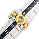 ショパール CHOPARD ハッピーダイヤモンド ハート 82/8401-20 イエローゴールド×シルバー K18YG ステンレススチール ダイヤモンド リング 指輪 K18YG×SS Au750 ムービング 1P 9号