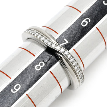 ハリーウィンストン Harry Winston トリスト ワンロウ WBDPRD1RTST プラチナシルバー Pt950 ダイヤモンド リング 指輪 ダイヤモンド 29石 7.5号