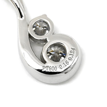 フォーエバーマーク FOREVERMARK Two D collection V2 ダイヤ ペンダント PDPCF66202 プラチナシルバー Pt900 ダイヤモンド Pt850(チェーン) ネックレス 2Pダイヤ