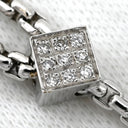 フォッペ FOPE ダイヤモンド パヴェ ネックレス ホワイトゴールド K18WG ダイヤモンド ネックレス FOPE Au750 WG 18K ノヴェチェント メッシュ Y字