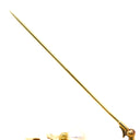 ミキモト MIKIMOTO パール ダイヤブローチ イエローゴールド K18YG ダイヤモンド ブローチ MIKIMOTO Au750 18K 18金 淡水パール 真珠 テクスチャ 葉彫り