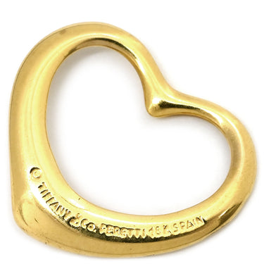 ティファニー Tiffany & Co オープンハート イエローゴールド K18YG ペンダントトップ T&Co. Au750 18K 18金 エルサペレッティ ネックレストップ