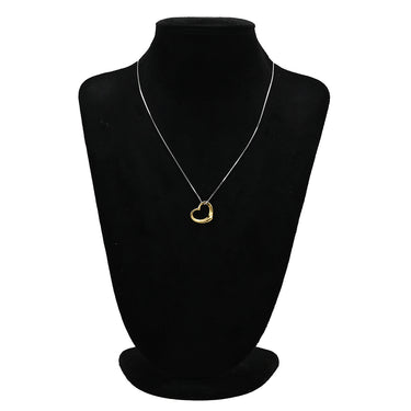 ティファニー Tiffany & Co オープンハート イエローゴールド K18YG ペンダントトップ T&Co. Au750 18K 18金 エルサペレッティ ネックレストップ