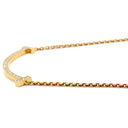 ティファニー Tiffany & Co Tスマイル ペンダント ミディアム ダイヤモンド イエローゴールド K18YG ダイヤモンド ネックレス Au750 Tiffany T smile