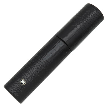 モンブラン Montblanc フローレンス ペンポーチ ブラック レザー ペンケース 黒 ホワイトスター マイスターシュテュック クロコ型押し