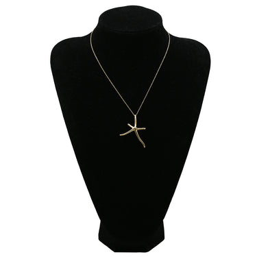 ティファニー Tiffany & Co スターフィッシュ イエローゴールド K18YG ネックレス Au750 18K 18金 T&Co. ヒトデモチーフ