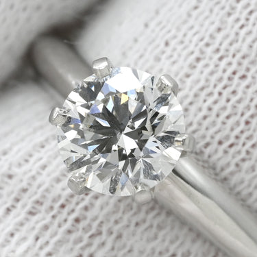 ティファニー Tiffany & Co ソリティア ダイヤリング プラチナシルバー Pt950 ダイヤモンド リング 指輪 T＆Co. 一粒 1P プラチナ 立爪 0.90ct 10号