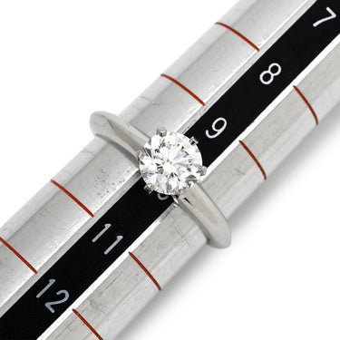 ティファニー Tiffany & Co ソリティア ダイヤリング プラチナシルバー Pt950 ダイヤモンド リング 指輪 T＆Co. 一粒 1P プラチナ 立爪 0.90ct 10号