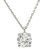 ノンブランド NON BRAND ダイヤモンド 1.013ct ペンダント プラチナシルバー Pt900 ダイヤモンド PT850(チェーン) ネックレス 1石 1粒 ラウンドブリリアントカット プラチナ900