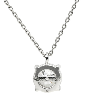 ノンブランド NON BRAND ダイヤモンド 1.013ct ペンダント プラチナシルバー Pt900 ダイヤモンド PT850(チェーン) ネックレス 1石 1粒 ラウンドブリリアントカット プラチナ900