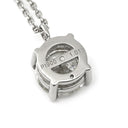 ノンブランド NON BRAND ダイヤモンド 1.013ct ペンダント プラチナシルバー Pt900 ダイヤモンド PT850(チェーン) ネックレス 1石 1粒 ラウンドブリリアントカット プラチナ900