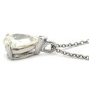 ティファニー Tiffany & Co ティアドロップ プラチナシルバー Pt950 ダイヤモンド ネックレス T&Co. Pt950 1P 1石 ダイヤ ペアシェイプ 雫 しずく型 ソリテール