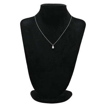 ティファニー Tiffany & Co ティアドロップ プラチナシルバー Pt950 ダイヤモンド ネックレス T&Co. Pt950 1P 1石 ダイヤ ペアシェイプ 雫 しずく型 ソリテール