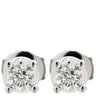 ブルガリ BVLGARI コロナ ダイヤ ホワイトゴールド K18WG ダイヤモンド ピアス 750 18K 18金 1粒 1石