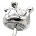 ブルガリ BVLGARI コロナ ダイヤ ホワイトゴールド K18WG ダイヤモンド ピアス 750 18K 18金 1粒 1石