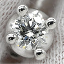 ブルガリ BVLGARI コロナ ダイヤ ホワイトゴールド K18WG ダイヤモンド ピアス 750 18K 18金 1粒 1石