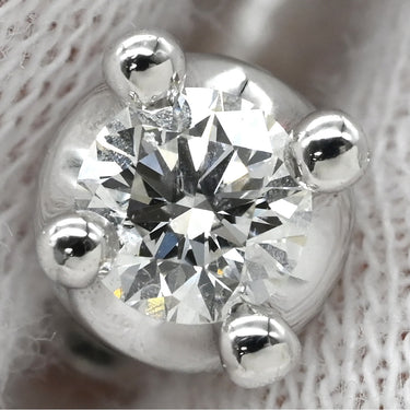 ブルガリ BVLGARI コロナ ダイヤ ホワイトゴールド K18WG ダイヤモンド ピアス 750 18K 18金 1粒 1石