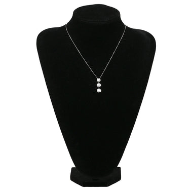 ノンブランド NON BRAND ダイヤペンダント 2.0ct プラチナシルバー Pt900 ダイヤモンド ネックレス 3連 ドロップ スウィング プラチナ 3石 3粒 ラウンドブリリアント