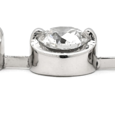 ノンブランド NON BRAND ダイヤペンダント 2.0ct プラチナシルバー Pt900 ダイヤモンド ネックレス 3連 ドロップ スウィング プラチナ 3石 3粒 ラウンドブリリアント
