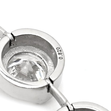 ノンブランド NON BRAND ダイヤペンダント 2.0ct プラチナシルバー Pt900 ダイヤモンド ネックレス 3連 ドロップ スウィング プラチナ 3石 3粒 ラウンドブリリアント