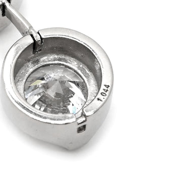 ノンブランド NON BRAND ダイヤペンダント 2.0ct プラチナシルバー Pt900 ダイヤモンド ネックレス 3連 ドロップ スウィング プラチナ 3石 3粒 ラウンドブリリアント