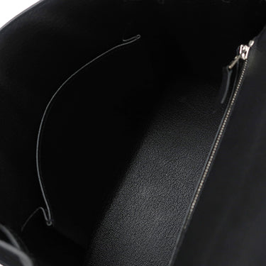 エルメス HERMES ケリー25 外縫い ブラック ヴォーエプソン 2WAYバッグ シルバー金具 黒