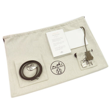 エルメス HERMES ボリード31 エトゥープ トリヨンクレマンス 2WAYバッグ シルバー金具 グレージュ ショルダー