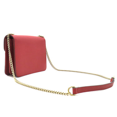 グッチ GUCCI インターロッキングG チェーンショルダー 510304 レッド レザー ショルダーバッグ ゴールド金具 赤 アウトレット品