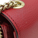 グッチ GUCCI インターロッキングG チェーンショルダー 510304 レッド レザー ショルダーバッグ ゴールド金具 赤 アウトレット品