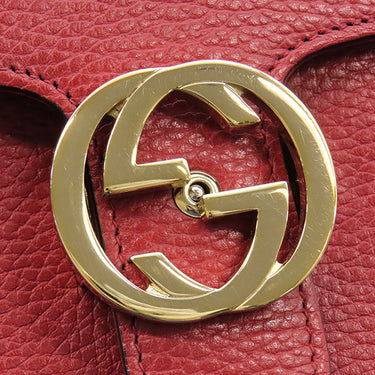 グッチ GUCCI インターロッキングG チェーンショルダー 510304 レッド レザー ショルダーバッグ ゴールド金具 赤 アウトレット品
