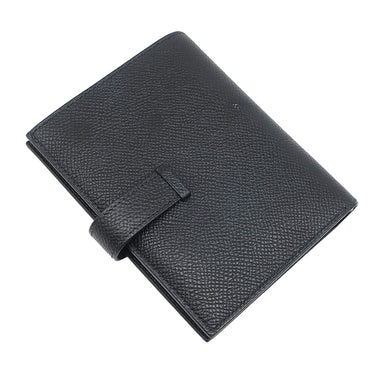 エルメス HERMES ベアンコンパクト ブラック ヴォーエプソン 二つ折り財布 ゴールド金具 黒 2025年製