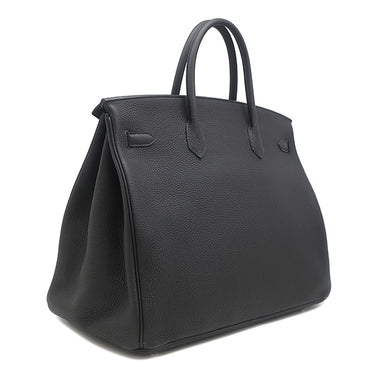 エルメス HERMES バーキン40 ブラック トゴ ハンドバッグ シルバー金具 黒